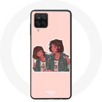 Samsung Galaxy A12 Case featuring Ji Yeong and Kang Sae Byeok
