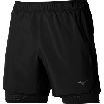 Mizuno Core 5.5'' Black 2-in-1 Shorts for Men