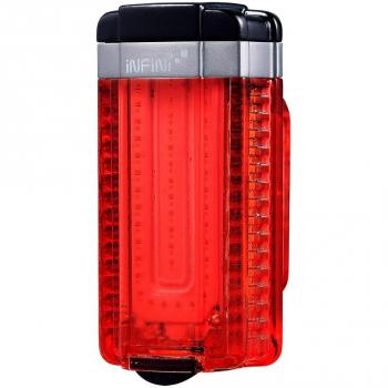 Luz Trasera Infini Tron micro USB con soporte QR y lente roja