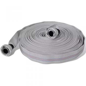 VidaXL 30 Meters Flat Fire Hose with D-Storz Fittings, 1 Inch Tube