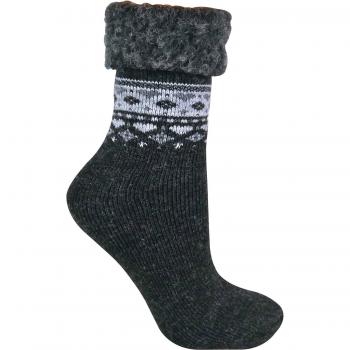 Turn Over Top Warm Thermal Winter Nordic Bed Socks
