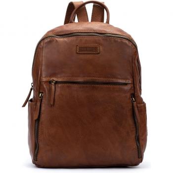 Mochila de piel marrón para hombre Pikolinos