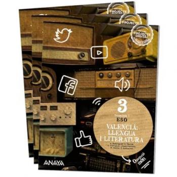 Valencià: llengua i literatura 3. (Tapa blanda).