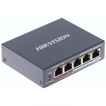 Hikvision DS‑3E1105P‑EI PoE přepínač – 4 porty