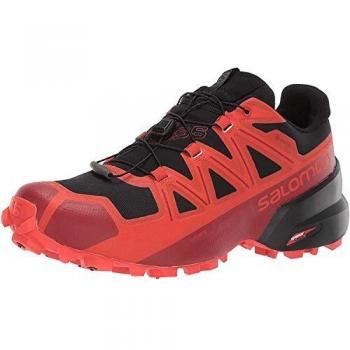 Salomon Men's Trail Spikecross 5 GTX – Black & Racing Red – UK 10