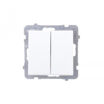 Pulsante-interruttore Duo Bianco Ospel ŁP-2R/m/00