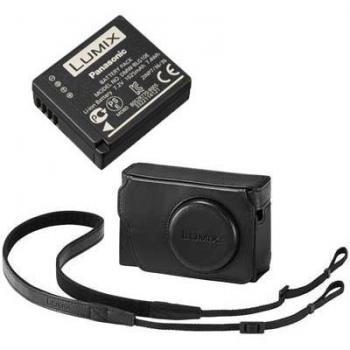 Panasonic TZ80 Leather Gear Bag & Battery – Black