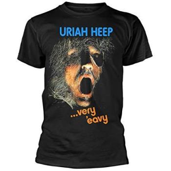 Uriah Heep Herren-Top – Very 'Eavy, Schwarzer Plastikkopf – Größe L
