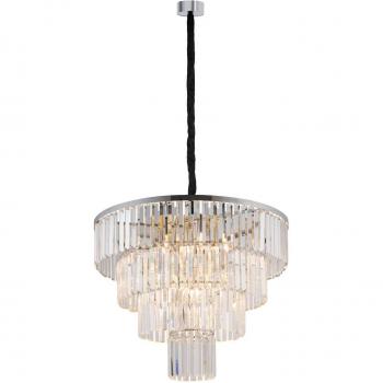 SUSPENSIONE CRISTAL D'ARGENTO TRANSPARENTE 71 CM