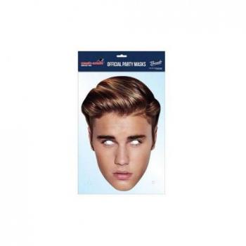 Karton‑Maske für Justin Bieber Fans