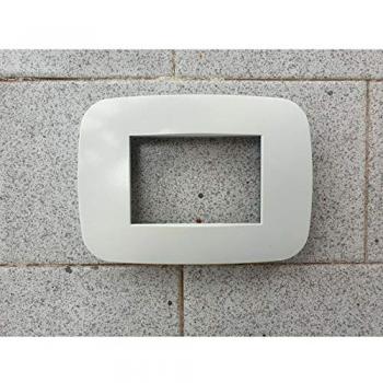 Placchetta Colorata Grigia Compatibile Axolute Bticino 3 Fori
