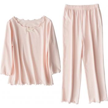 Conjunto de pijama rosa de algodón Lolita