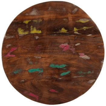Table Top Ø 70x3.8 cm Round Solid Wood Reclaimed
