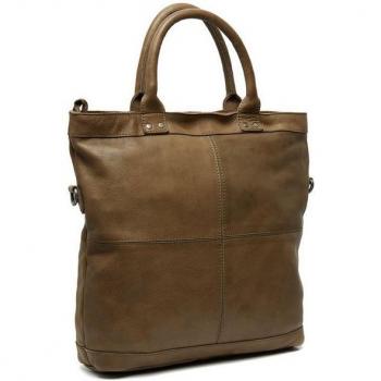 Olive Leather 37 cm Handbag