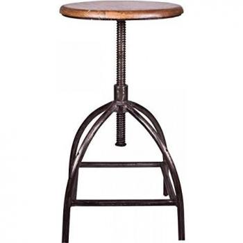Modern Swivel Stool by Copenhagen – Wooden Structure with Iron Finish