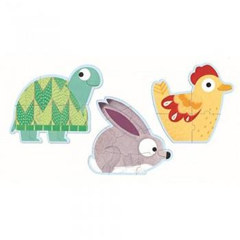 DJeco Wiesenfreude – 19 Teile Kinderpuzzle