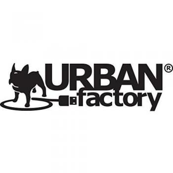 Headphones with Microphone Urban Factory HLP03UF Black
