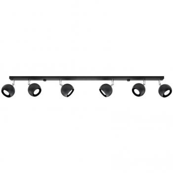 Sollux Oculare 6 Light Spotlight Bar Black, GU10