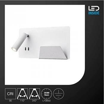 Somnila Spot LED Liseuse Intérieure 13 W Blanc 3000 K