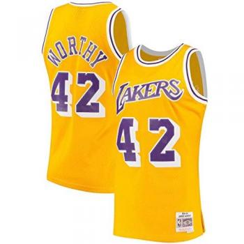 Maillot de Collection – Lakers – James Worthy – 1984‑85 – Jaune – Taille L
