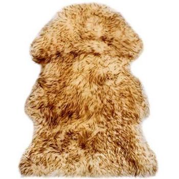 60x90 cm Brown Melange Sheep Leather Mat