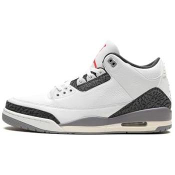 Jordan Air Jordan 3 Retro « Ciment Grey » – Basket Masculin, Haute/Mid Top, Taille 45