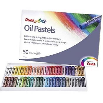 Boîte de 50 pastels à l'huile