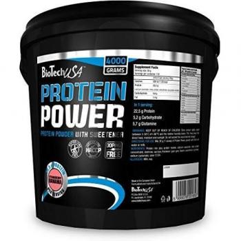 BioTechUSA Protein Power 4kg Strawberry Banana Flavor