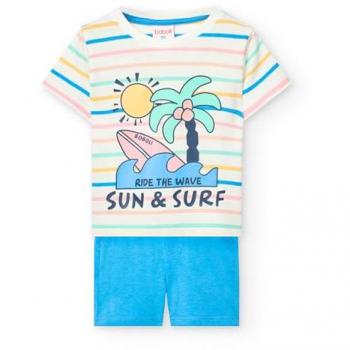 Combo Deportivo Boboli Niño: Camiseta y Short de Algodón