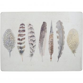 Elegant Feather Placemats