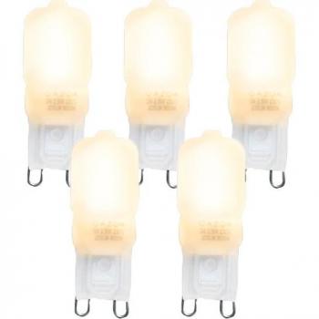 Set di 5 lampadine G9 LED 2W 200 lm 2700K