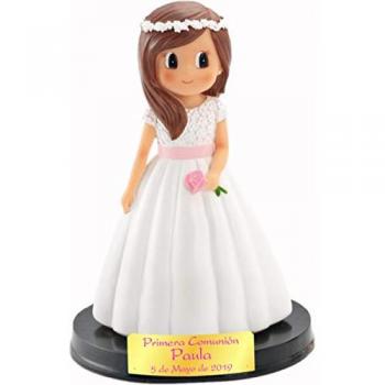 Figura personalizada de comunión para niña