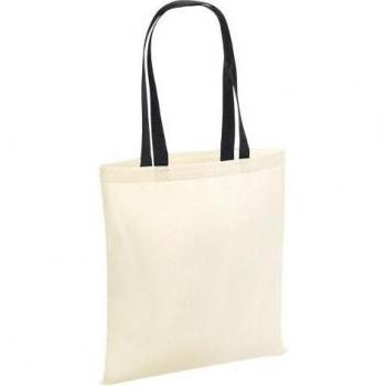 Westford Mill Women’s Contrast Handle Tote Bag – Natural Edition