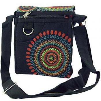 GURU SHOP Stofftasche, Kleine Schultertasche, Goa Tasche