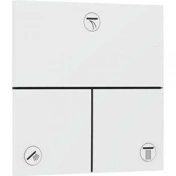Hansgrohe ShowerSelect Comfort e 3 Consumidores – Válvula empotrada con roseta cuadrada (Código 15573700) blanco mate