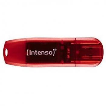 Intenso Rainbow Line 128 Go, Clé USB 2.0, Rouge
