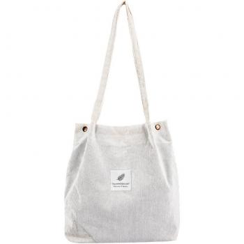 Corduroy Black Women's Travel Bag