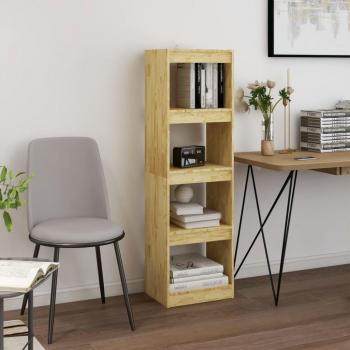 Pinewood Book Cabinet Room Divider 40x30x135.5 cm vidaXL
