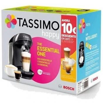 Cafetera de cápsulas Bosch TASSIMO HAPPY, Negro, 0.7 L