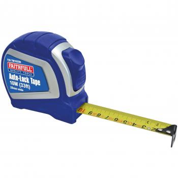 Auto-Lock Measuring Tape 10m/33ft (Width 25mm)
