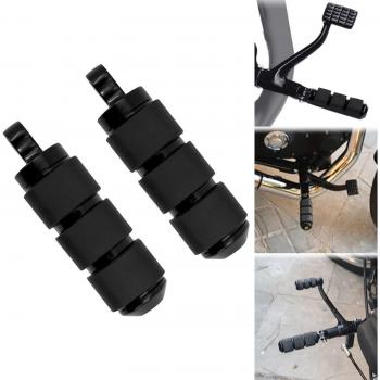 Motorfiets Voetsteunen Zwart Rubber Voor Harley XL883 1200 Dyna Touring Road King Softail Chopper