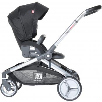 Poussette Evolutwin Simple – Red Castle, Negro
