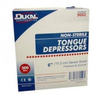 Abaisse-langue, non stérile, Adulte et Enfant, 57/8, 500 / BX par Dukal Corporation