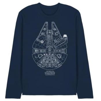 Long Sleeve T‑Shirt, Navy, Millennium Lines
