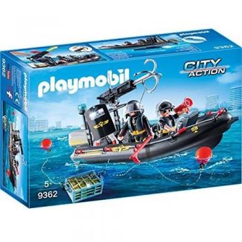 Gommone Playmobil City Action 9362 – Set di Costruzioni per 4+