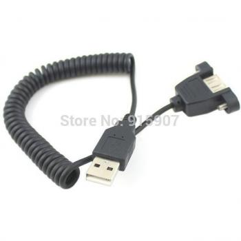 Conector USB 2.0 macho‑hembra Zihan 150 cm con anclaje y panel perforado