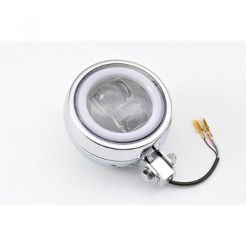 Phare LED voiture de course Daytona avec support de phare en aluminium brossé