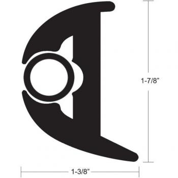 TACO 50 Feet Black Rub Rail Kit with Insert
