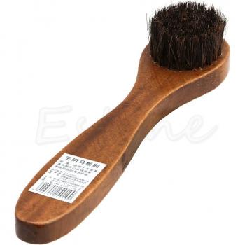 Wooden Handle Horse Hair Shoe Dauber