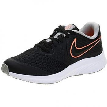 Nike Runnin' Star 2 Bambini 36 EU – Modello Nero/Arancione con Tonalità Bianco Smoked